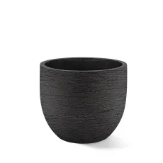 Горшок для цветов Terreno New Egg Pot 45, черно-серый, 45x38 см