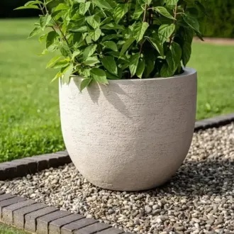 Горщик для квітів Terreno New Egg Pot 55, бежевий, 55x46 см — фото 3