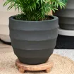 Горщик для квітів Bordo New Egg Pot 65, чорно-сірий, 65x54 см — фото 4