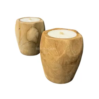 Свічка Candle OCTA TEAK Width: 13.50 cm. Height: 16.00 cm. Depth: 13.50 cm. — фото 2