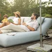 Шезлонг EGO 213х90х33 см, світло-блакитний, антрацит