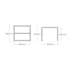 Стіл Diamond 95х95 см Anthracite з HPL столешнею Titan Anthracite — фото 6