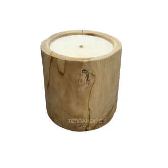 Свічка Candle Round High Teak Width: 19.00 cm. Height: 18.50 cm. Depth: 19.00 cm.