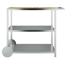 Садовий сервірувальний столик/ Garden Trolley тик/ Stainless Steel