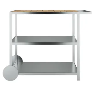 Садовий сервірувальний столик/ Garden Trolley тик/ Stainless Steel