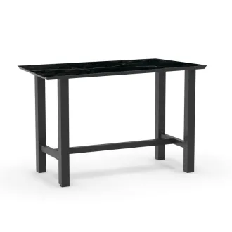 Вуличний барний стіл TIERRA 150 x 80 cm. Trespa Marble Charcoal — фото 7
