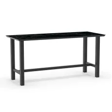 Уличный барный стол TIERRA 210 x 80 cm. Trespa Marble Charcoal