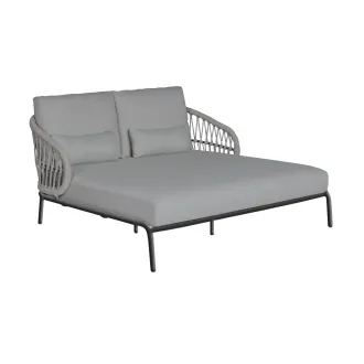 Ліжко-шезлонг Tosca Daybed, MRG, Carbon grey, light anthracite mixed weave — фото 6