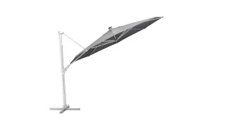 Парасоля з бічною опорою EASY SWING LED діаметр 350 см, срібло, вугілля
