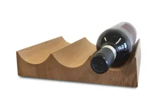 Полка для бутылок из тика Bottle Rack Teak