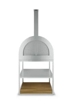 Дров'яна піч для барбекю. / BBQ Wood Oven Stainless Steel Teak