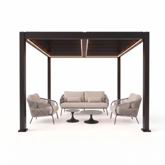 Лаунж-комплект Dolce + столики Nova + пергола Villa 3.6х4 м — фото 17