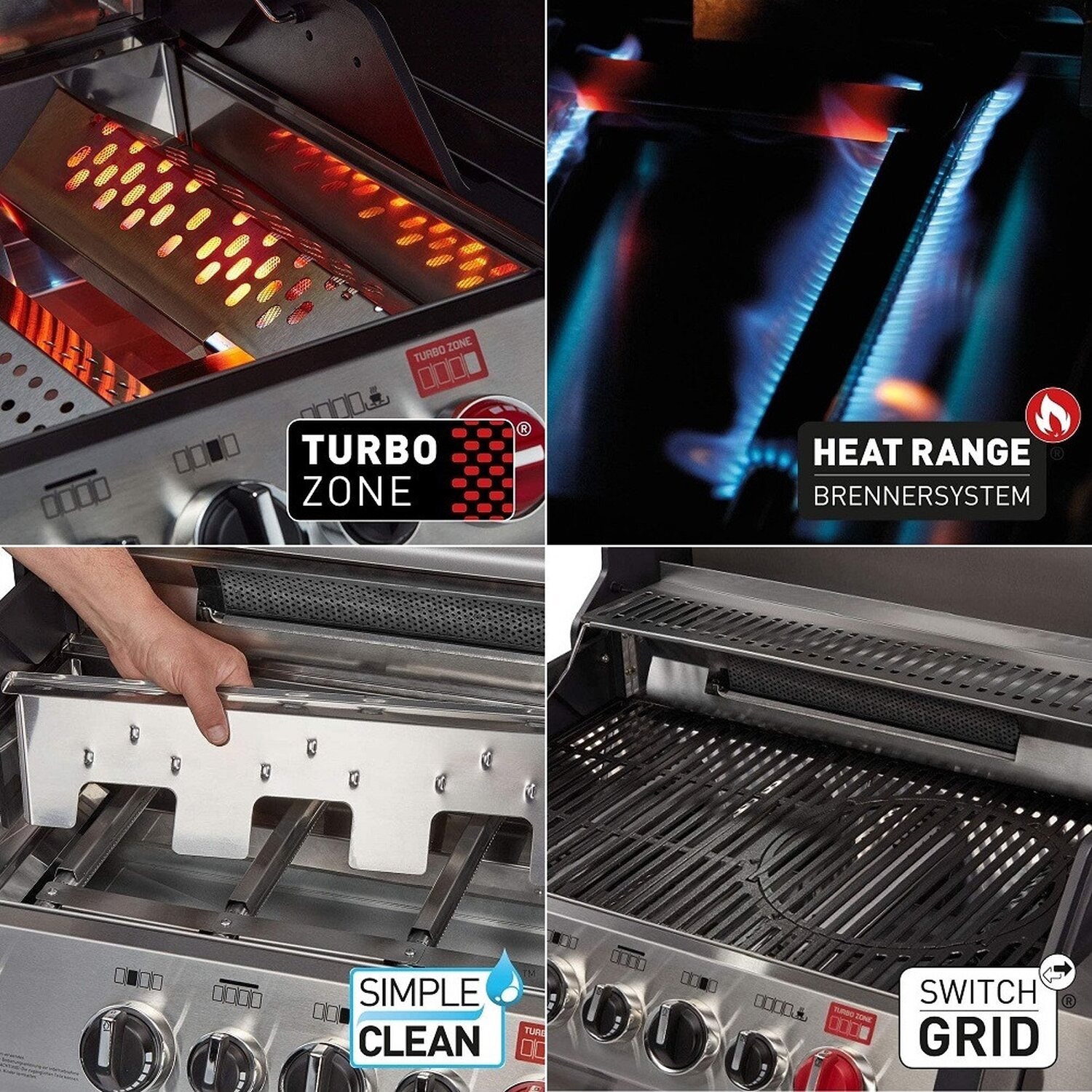 Газовий гриль BBQ Monroe Pro 4 SIK Turbo (4 пальники ,оглядове віконце)